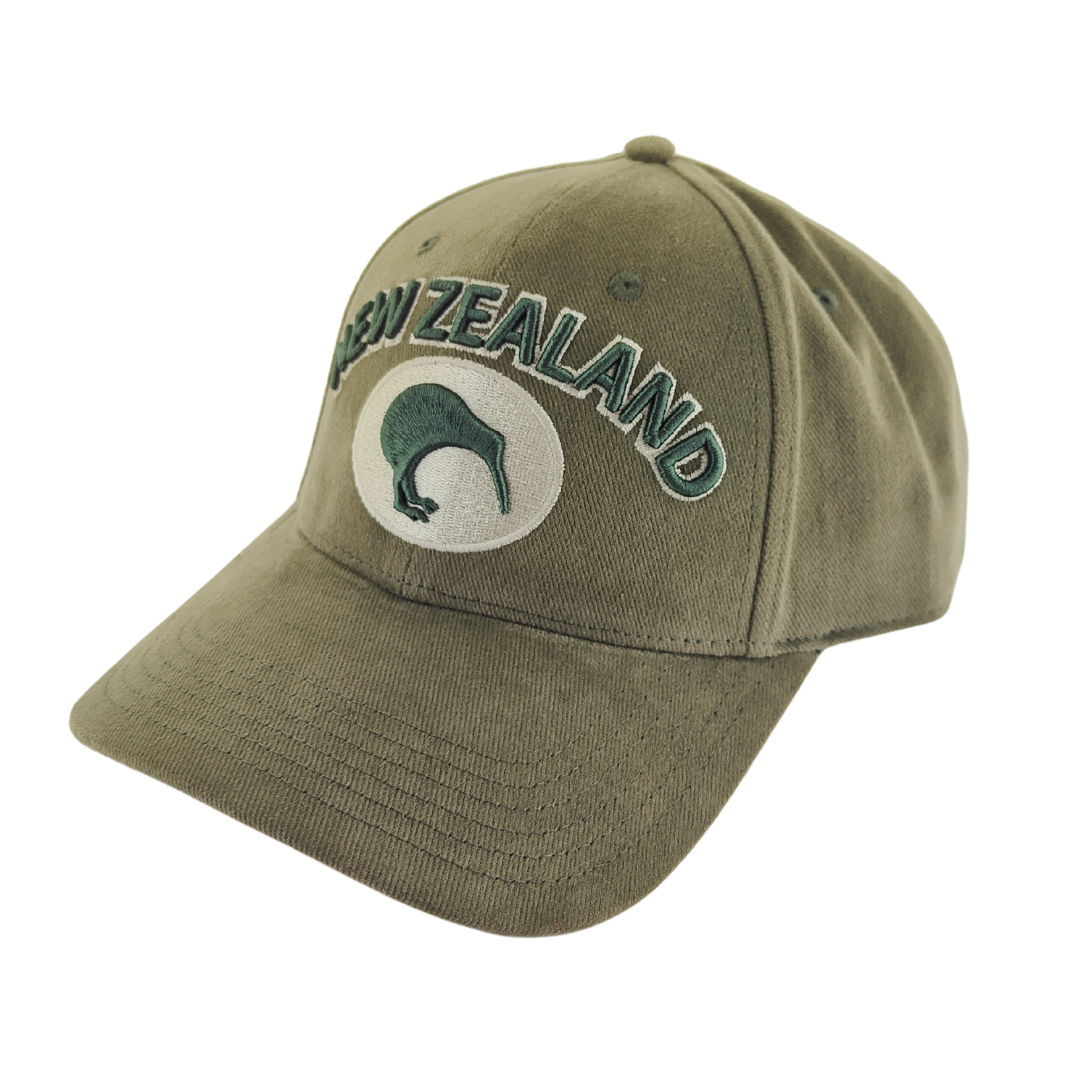 NZ Kiwi Adults Green Cap Main image