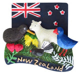 Magnet NZ Animals & Flag
