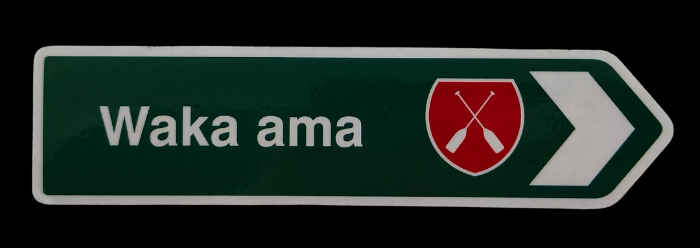 Road Sign Magnet - Waka Ama
