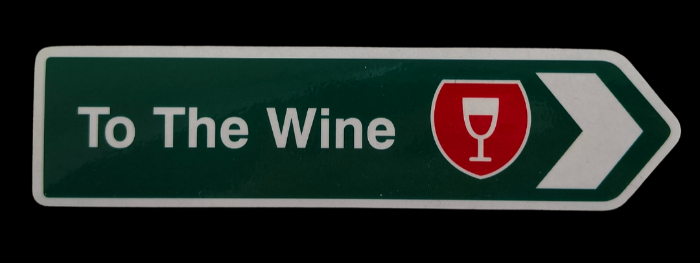 Road Sign Magnet - To The Wine Main image