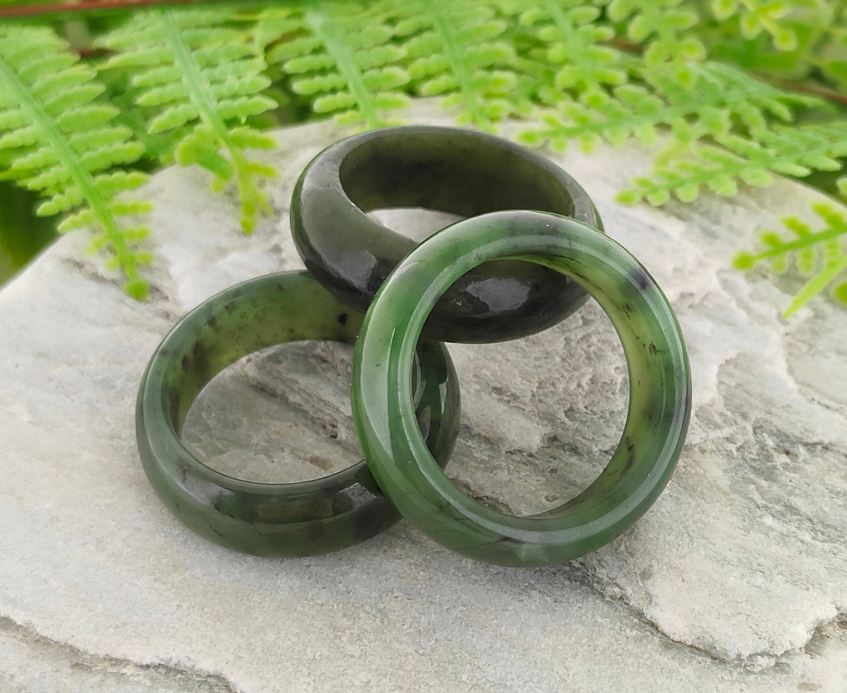 Jade Ring - 7-10mm Wide Main image