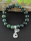 Nephrite Jade Bracelet With Hook Charm