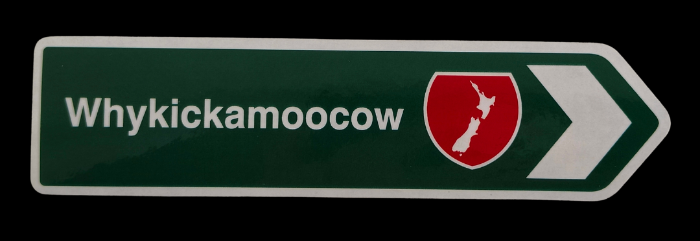 Road Sign Magnet - Whykickamoocow