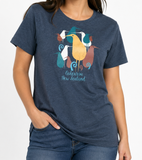 Ladies Fitted T-Shirt - Kiwi Crowd
