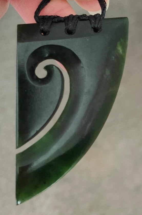 NZ Greenstone Large Koru Design (Set Of Two Halves) #2*