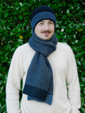 Lothlorian Possum & Merino Unisex Beanie and/or Scarf Morse - Light Blue