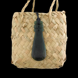 NZ Greenstone Small Mere Pendant 50mm