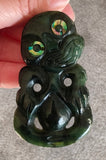 NZ Greenstone Tiki Carving - 69mm #35B