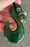 NZ Greenstone Manaia Pendant 70mm
