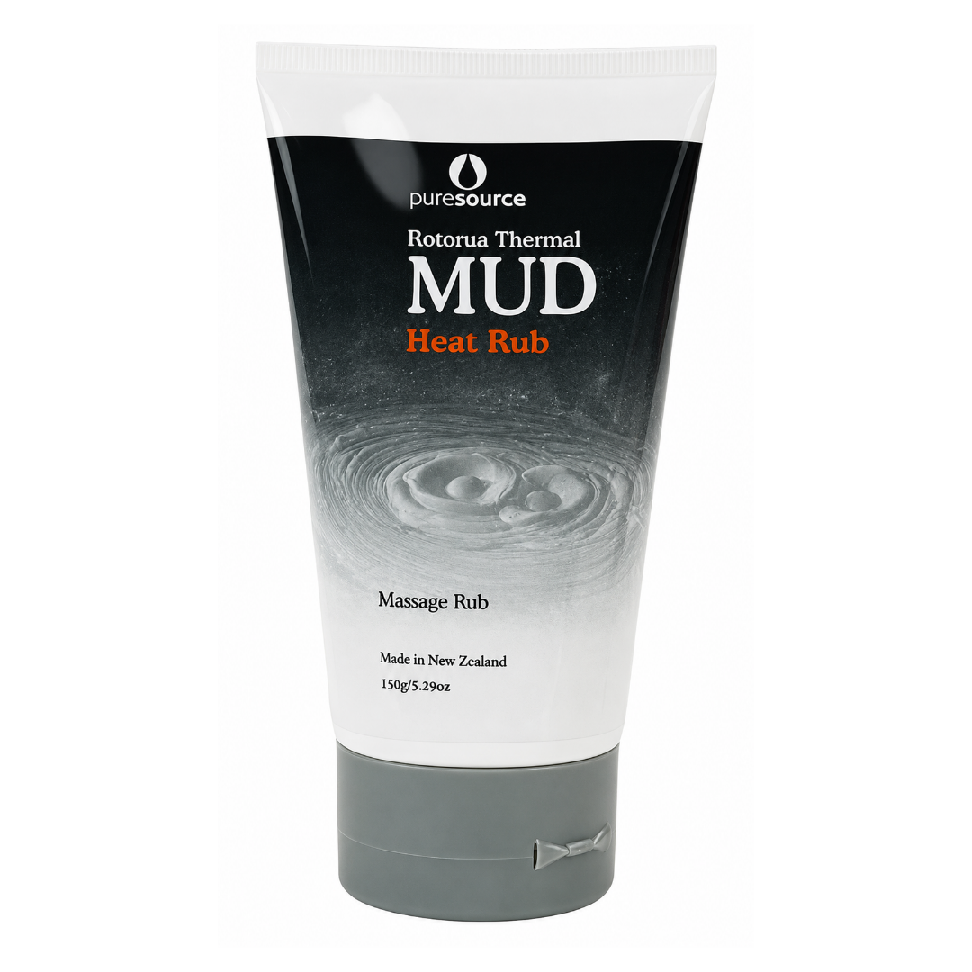 Tube of Rotorua Thermal Mud Heat Rub with branding on a white background Main image