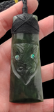 NZ Greenstone Toki Mask - 80mm #90A