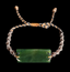NZ Pounamu Greenstone Cord Bracelet #07F