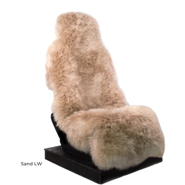 Genuine sheepskin car seat cover full front universal fit for standard car seats Main image
