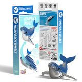 Eugy Humpback Whale - 3D Cardboard Model Kit