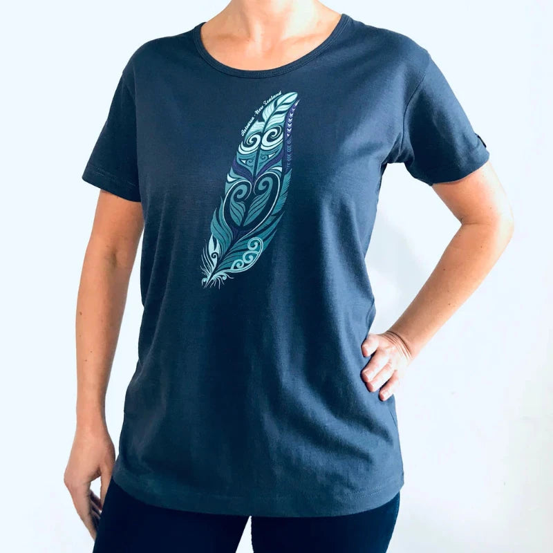 Ladies Fitted T-Shirt - Feather Main image