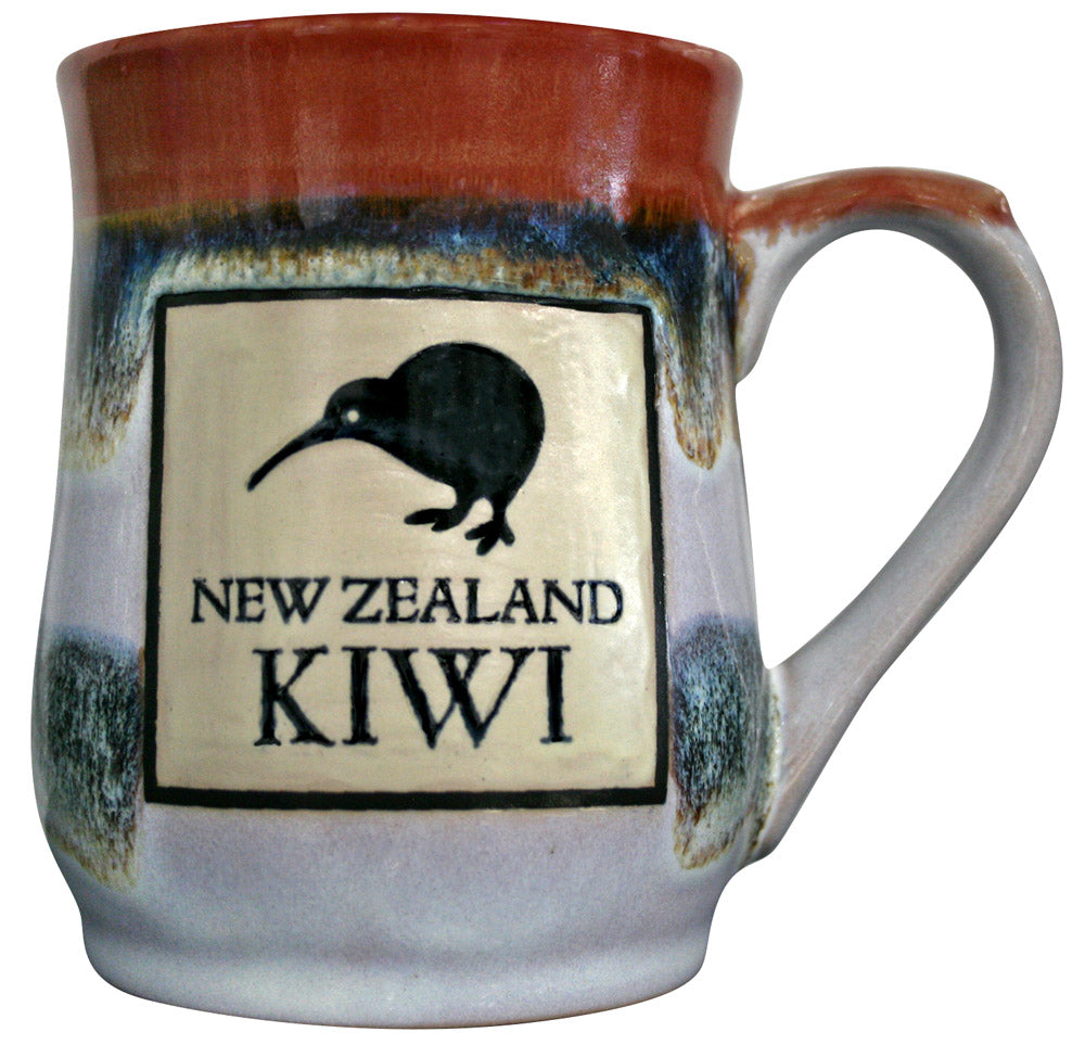 Reactive Mug With Kiwi - Red Stripe