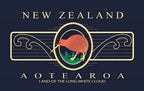 Men's Navy T-Shirt - Embroidered Kiwi Koru