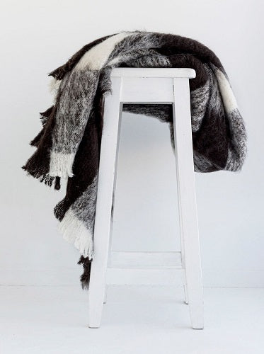Windermere Alpaca Blanket Throw - Friesian