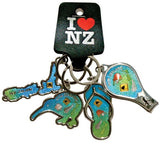 4 Pack NZ Icons Keyrings