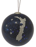 Christmas Bauble - Glitter NZ Map