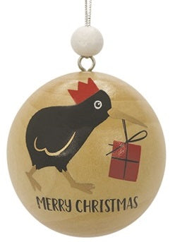 Christmas Bauble - Wood - Kiwi Present