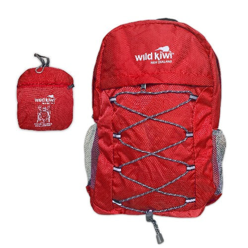 Wild Kiwi Packable Backpack - Red Main image