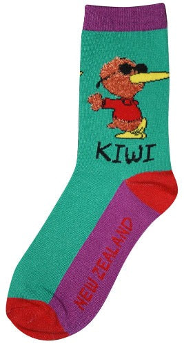 Mens Cool Kiwi Socks - Green Main image