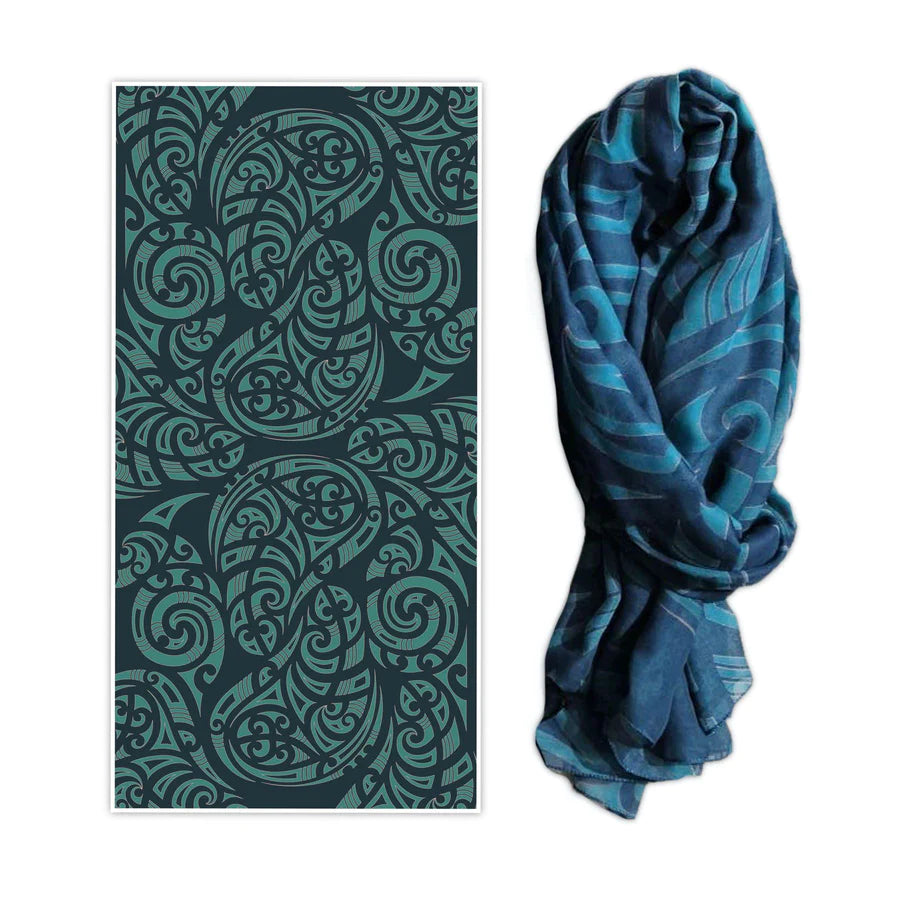 WK Scarf NZ Kowhaiwhai Main image