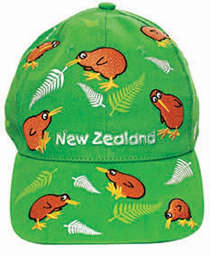 Kids Kiwi and Fern Green Cap Main image