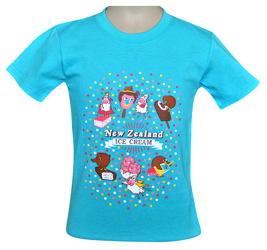 NZ Ice Cream Kids T-Shirt - Sizes 2-12yrs Main image