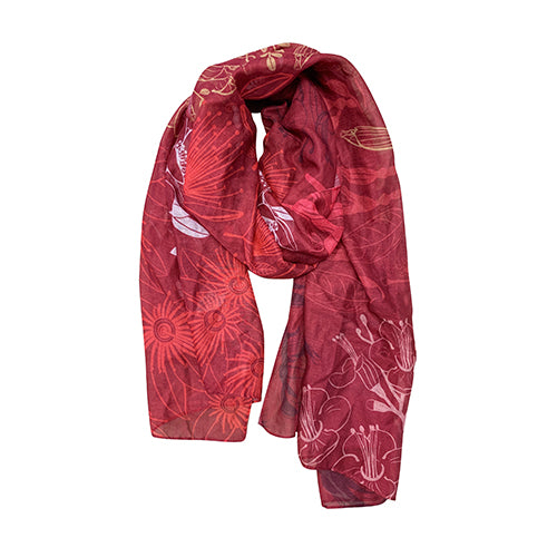 Scarf NZ Flora Fusion Red Main image
