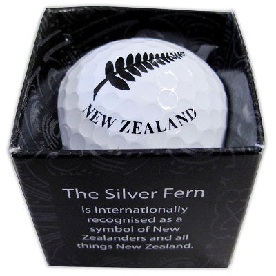 Single Golf Ball - Silver Fern