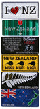 6 Pack Foil NZ Road Signs Magnets