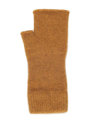 Lothlorian Possum & Merino Plain Fingerless Mitten, Gold Main image