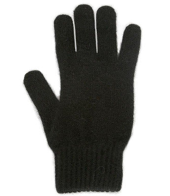 Lothlorian Possum & Merino Unisex Gloves, Black Main image