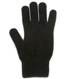 Lothlorian Possum & Merino Unisex Gloves, Black