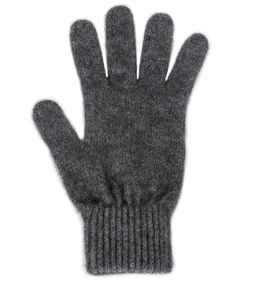 Lothlorian Possum & Merino Unisex Gloves, Charcoal/Grey Main image