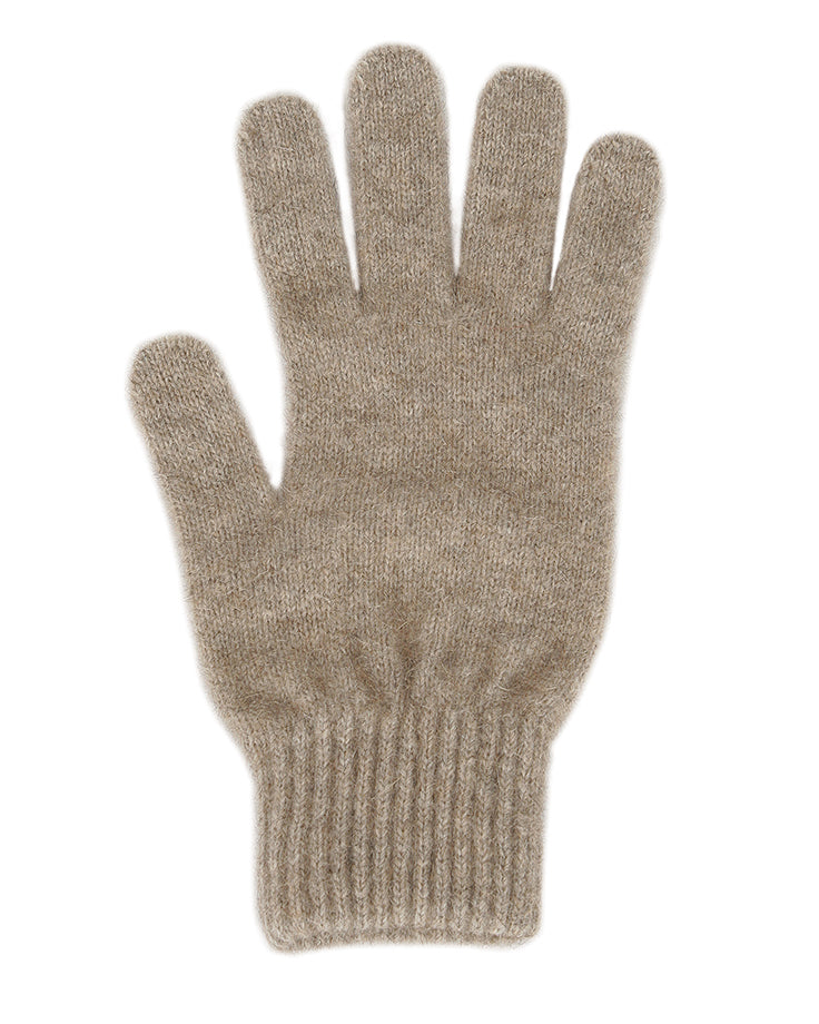 Lothlorian Possum & Merino Unisex Gloves, Natural