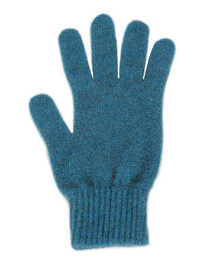 Lothlorian Possum & Merino Unisex Gloves, Teal Main image