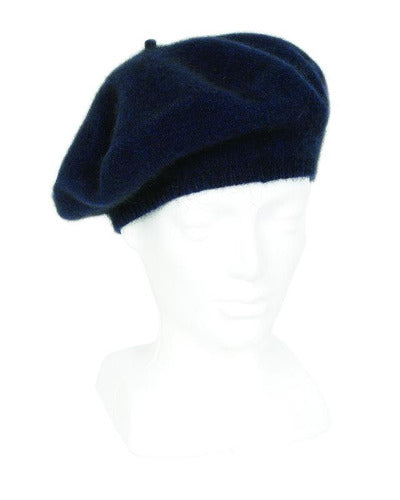 Lothlorian Possum & Merino Unisex Beret, Midnight Navy Main image