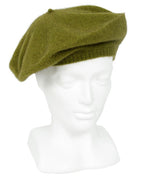 Lothlorian Possum & Merino Unisex Beret, Olive