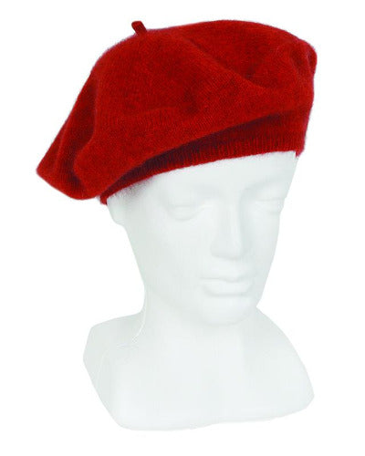 Lothlorian Possum & Merino Unisex Beret, Pumpkin Main image