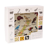 6 Pack Map Icons Foil Coaster Set