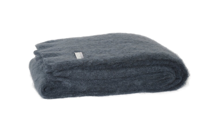 Windermere Mohair Knee Rug - Charcoal Secondary image