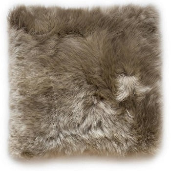 Sheepskin Cushion Cover - Taupe - Standard or Large Size Main image