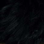 Single Large Sheepskin Rug - Black