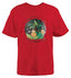 Glowing Forest Red Kids T-Shirt - Sizes 2-12yr
