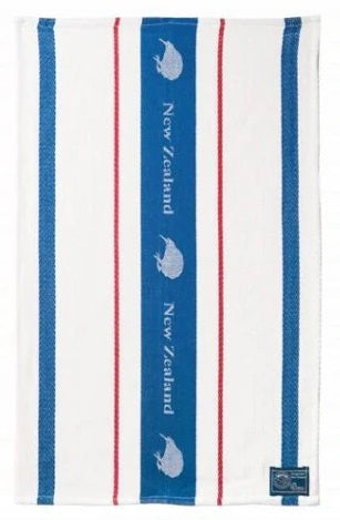 Kiwi Blue Stripe Jacquard Tea Towel Main image