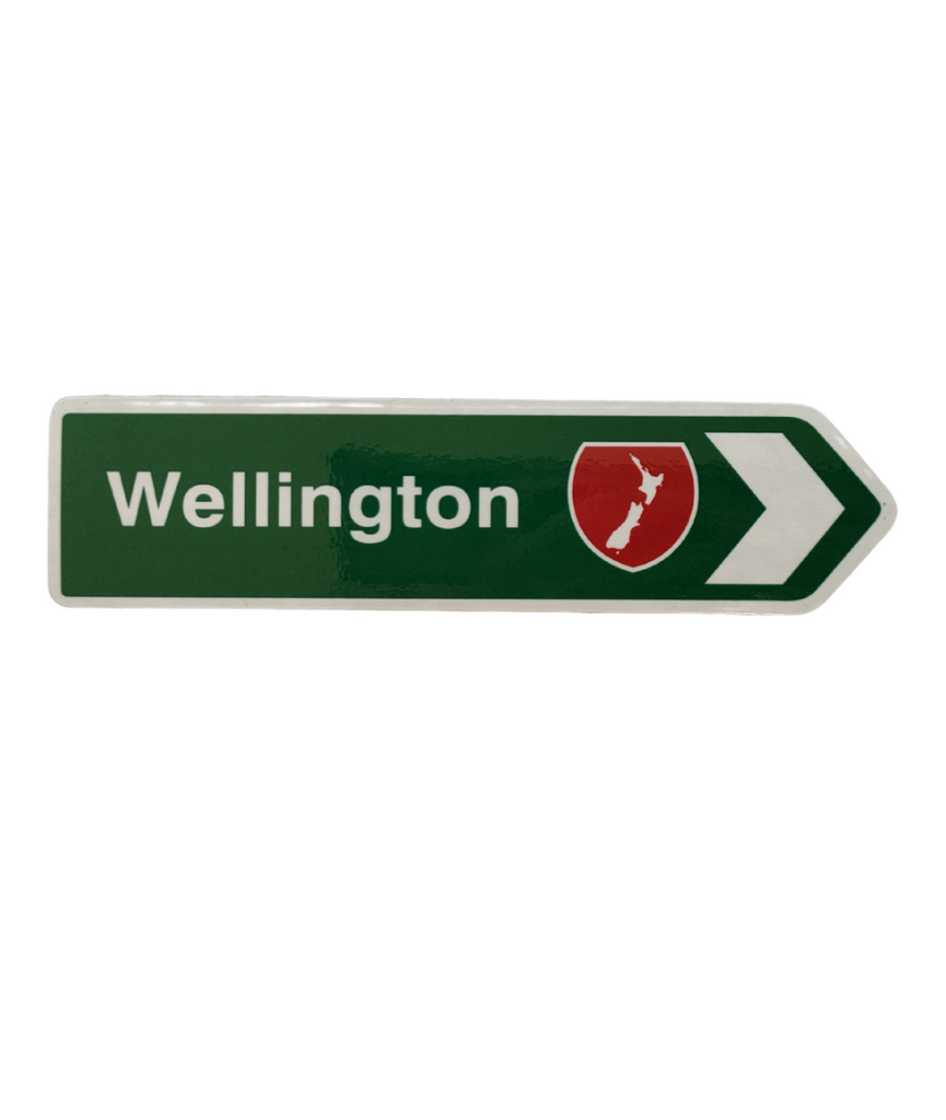 Road Sign Magnet - Wellington Map