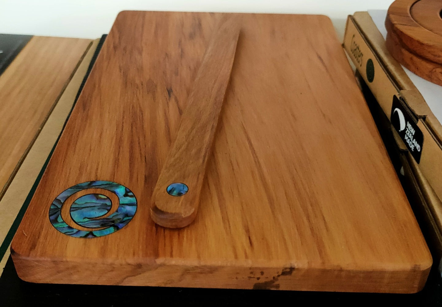 Rimu Cheese Board with Knife - Small Secondary image